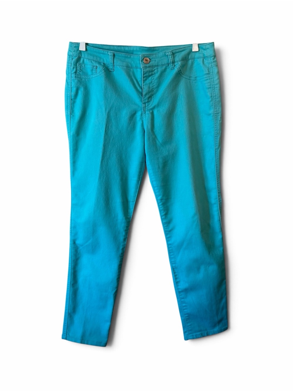 Style & Co Women's Turquoise Stretch Jeans size 12P